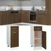 Image de vidaXL Armoire à tiroirs "Lyon" Chêne brun 30 x 46 x 81,5 cm Bois d'ingénierie