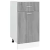 Image de Armoire de plancher à tiroir Sonoma gris 40x46x81,5 cm