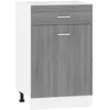 Image de vidaXL Armoire à tiroirs inférieure Lyon Gris Sonoma 50 x 46 x 81,