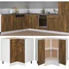 Image de vidaXL Meuble de cuisine "Lyon" Chêne fumé 75,5 x 75,5 x 81,5 cm Bois d'ingénierie