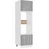Image de vidaXL Armoire à Micro Ondes Sonoma Gris 60x57x207 cm
