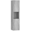 Image de vidaXL Armoire de Bain Organisateur de Maison Armoire de Rangement Meuble de Salle de Bain Intérieur Sonoma Gris 30x30x130 cm Bois d'Ingénierie