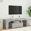 Image de vidaXL Meuble TV avec lumières LED sonoma gris 120x35x40 cm