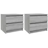 Image de Tables de chevet 2 pcs Sonoma gris 50x39x43,5cm Bois ingénierie