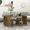 Image de vidaXL Table basse Chêne fumé 100x50x40 cm Bois d'ingénierie