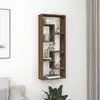 Image de vidaXL Étagère murale Chêne marron 36x16x90 cm Bois d'ingénierie