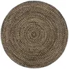 Image de vidaXL Tapis fait à la main Jute Noir et marron 240 cm