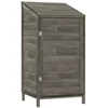 Image de vidaXL Remise de Jardin Abri de Jardin Hangar de Stockage Remise à Outils à Articles Ménagers Extérieur Anthracite 55x52x112 cm Bois de Sapin Solide