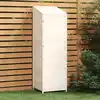 Image de vidaXL Remise de jardin Blanc 55x52x174,5 cm Bois de sapin solide