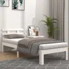 Image de vidaXL Cadre de lit sans matelas blanc bois massif 90x200 cm