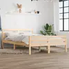 Image de vidaXL Cadre de lit sans matelas bois massif 140x190 cm