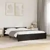 Image de vidaXL Cadre de lit sans matelas noir bois massif 140x190 cm