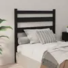 Image de vidaXL Tête de lit Noir 106x4x100 cm Bois massif de pin