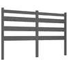 Image de vidaXL Tête de Lit Accessoire de Lit Double Meuble de Chambre à Coucher Tête de Cadre de Lit Intérieur Gris 156x4x100 cm Bois Massif de Pin