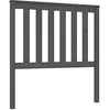 Image de vidaXL Tête de Lit Accessoire de Lit Meuble de Chambre à Coucher Tête de Cadre de Lit Simple Intérieur Gris 96x6x101 cm Bois Massif de Pin