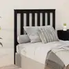 Image de vidaXL Tête de lit Noir 96x6x101 cm Bois massif de pin
