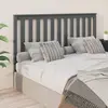 Image de vidaXL Tête de lit Gris 166x6x101 cm Bois massif de pin
