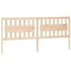 Image de vidaXL Tête de Lit Accessoire de Lit Double Meuble de Chambre à Coucher Tête de Cadre de Lit Intérieur 205,5x4x100 cm Bois Massif de Pin
