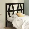 Image de vidaXL Tête de lit Noir 81x4x100 cm Bois massif de pin