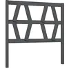 Image de Tête de lit Gris 106x4x100 cm Bois massif de pin