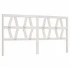 Image de Tête de lit Blanc 206x4x100 cm Bois massif de pin