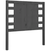 Image de vidaXL Tête de Lit Meuble de Chambre à Coucher Accessoire de Lit Simple Tête de Cadre de Lit Intérieur Gris 96x4x100 cm Bois Massif de Pin