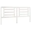 Image de vidaXL Tête de Lit Accessoire de Lit Double Tête de Cadre de Lit Meuble de Chambre à Coucher Intérieur Blanc 186x4x100 cm Bois de Pin Massif