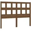 Image de vidaXL Tête de Lit Meuble de Chambre à Coucher Accessoire de Lit Double Tête de Cadre de Lit Intérieur Marron Miel 125,5x4x100 cm Bois Massif de Pin
