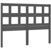Image de vidaXL Tête de Lit Meuble de Chambre à Coucher Accessoire de Lit Double Tête de Cadre de Lit Intérieur Gris 165,5x4x100 cm Bois Massif de Pin