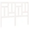 Image de vidaXL Tête de Lit Meuble de Chambre à Coucher Accessoire de Lit Double Tête de Cadre de Lit Intérieur Blanc 125,5x4x100 cm Bois Massif de Pin