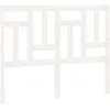 Image de vidaXL Tête de Lit Meuble de Chambre à Coucher Accessoire de Lit Double Tête de Cadre de Lit Intérieur Blanc 145,5x4x100 cm Bois Massif de Pin
