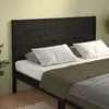 Image de vidaXL Tête de lit Noir 156x4x100 cm Bois massif de pin