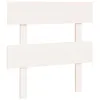 Image de vidaXL Tête de Lit Meuble de Chambre à Coucher Accessoire de Lit Simple Tête de Cadre de Lit Intérieur Blanc 93,5x3x81 cm Bois Massif de Pin
