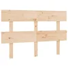 Image de vidaXL Tête de Lit Meuble de Chambre à Coucher Accessoire de Lit Double Tête de Cadre de Lit Intérieur 124x3x81 cm Bois Massif de Pin