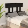 Image de vidaXL Tête de lit Noir 103,5x3x81 cm Bois massif de pin