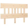 Image de vidaXL Tête de Lit Meuble de Chambre à Coucher Accessoire de Lit Double Tête de Cadre de Lit Intérieur 123,5x3x81 cm Bois Massif de Pin