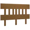 Image de vidaXL Tête de Lit Meuble de Chambre à Coucher Accessoire de Lit Double Tête de Cadre de Lit Intérieur Marron Miel 123,5x3x81 cm Bois Massif de Pin