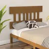 Image de vidaXL Tête de lit Marron miel 123,5x3x81 cm Bois massif de pin