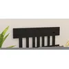 Image de Tête de lit Noir 123,5x3x81 cm Bois massif de pin