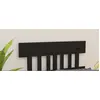 Image de vidaXL Tête de lit Noir 123,5x3x81 cm Bois massif de pin