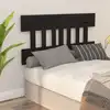 Image de vidaXL Tête de lit Noir 163,5x3x81 cm Bois massif de pin