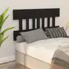 Image de vidaXL Tête de lit Noir 183,5x3x81 cm Bois massif de pin