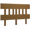 Image de vidaXL Tête de lit Marron Miel 203,5x3x81 cm Bois Massif de pin