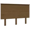 Image de vidaXL Tête de Lit Meuble de Chambre à Coucher Tête de Cadre de Lit Accessoire de Lit Double Intérieur Marron Miel 124x6x82,5 cm Bois Massif de Pin