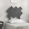 Image de vidaXL Tête de lit Gris 72,5x3x81 cm Bois massif de pin