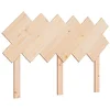Image de vidaXL Tête de Lit Meuble de Chambre à Coucher Tête de Cadre de Lit Accessoire de Lit Double Intérieur 122,5x3x80,5 cm Bois Massif de Pin
