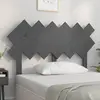 Image de vidaXL Tête de lit Gris 122,5x3x80,5 cm Bois massif de pin