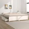 Image de vidaXL Cadre de lit sans matelas avec tiroirs blanc 120x200 cm