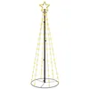 Image de Arbre De Noël Cône 310 Led Blanc Froid 100X300 Cm Blanc chaud 180 x 70 cm