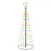 Image de Arbre de Noël cône 108 LED Colorées 70x180 cm